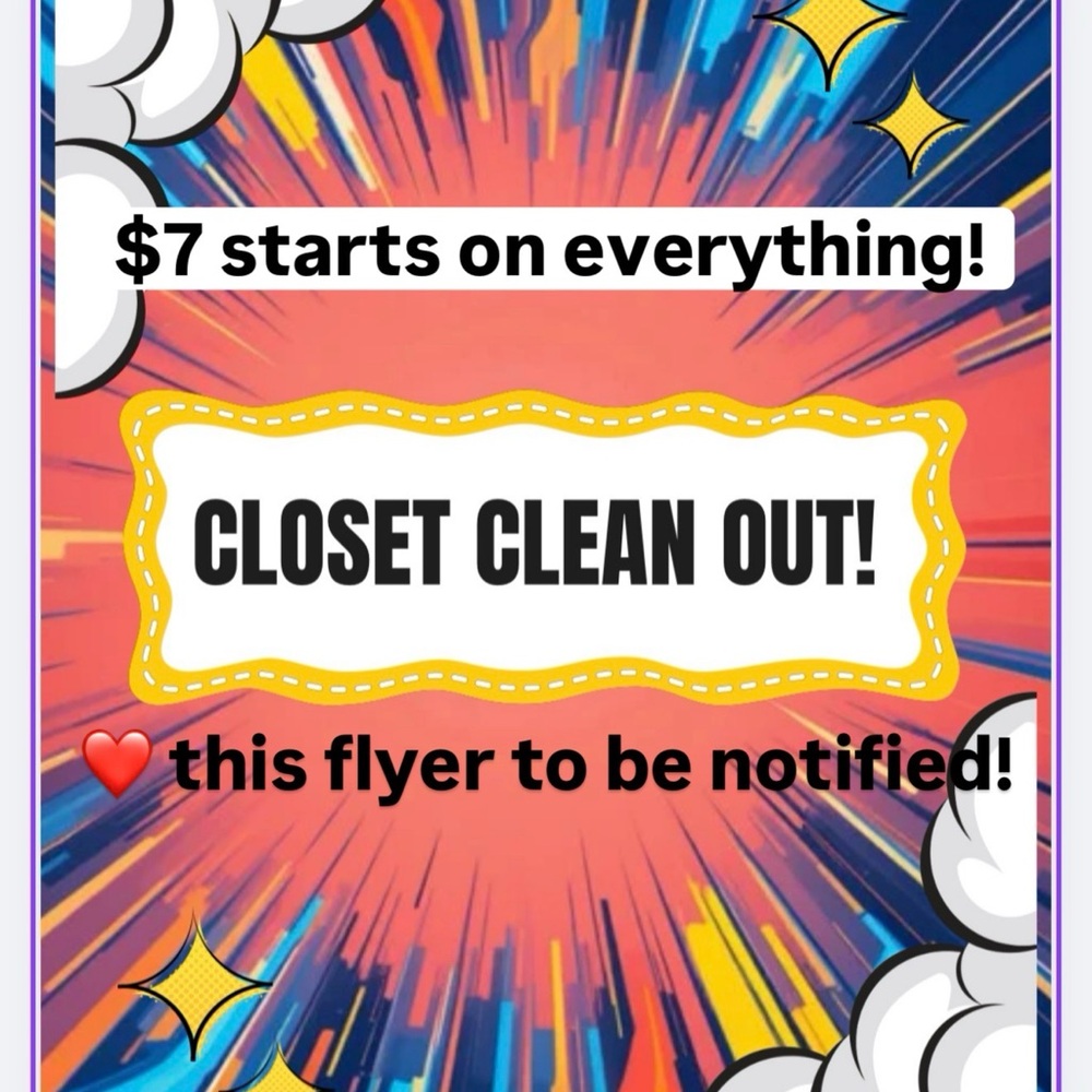 Closet Clean Out Flyer